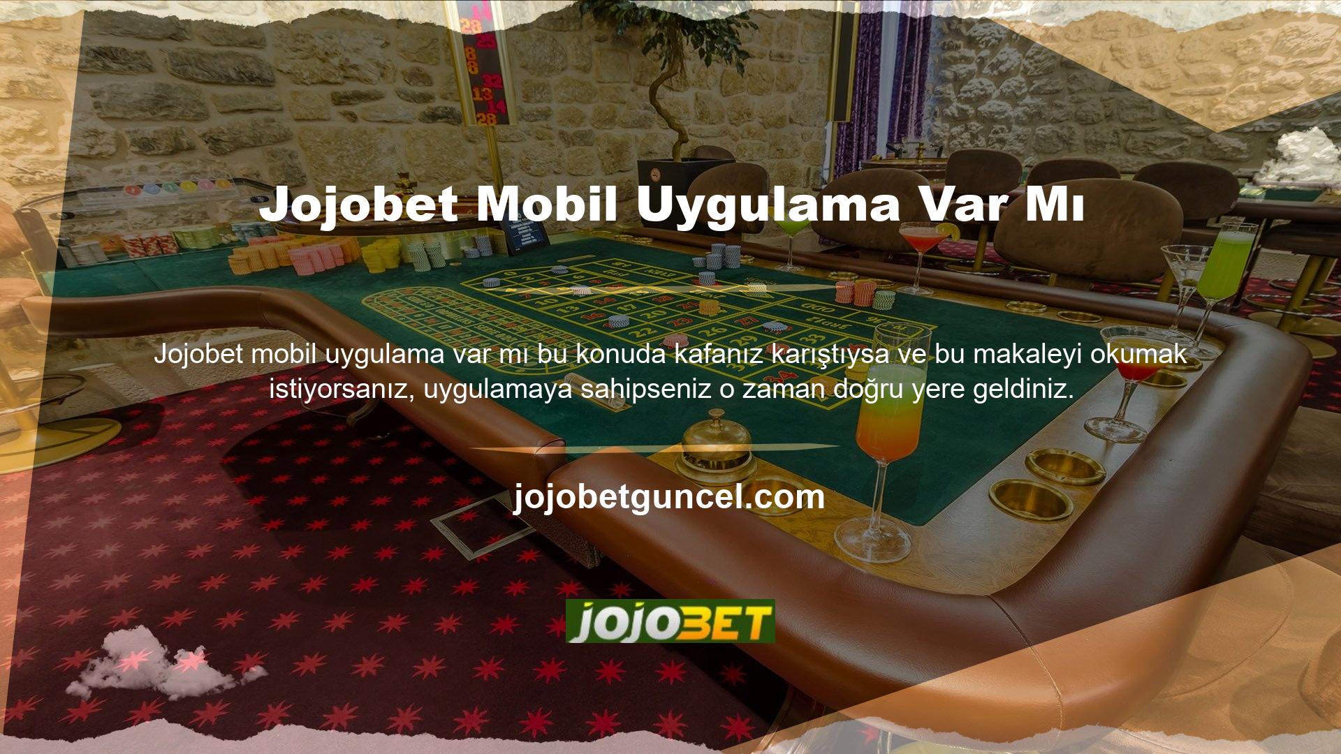 Jojobet Mobil Giriş, duyarlı web sitesi tasarlayarak hizmetine devam etmekte ve kullanıcıların daha fazlasını bilmesini ve hemen aramaya başlamasını sağlamaktadır